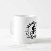 Ja, ich habe einen Plan I für das Fahrradfahren Kaffeetasse (Vorderseite Links)