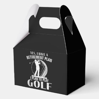 Ja, ich habe einen Rentenplan Golf Lustiger Golfer Geschenkschachtel