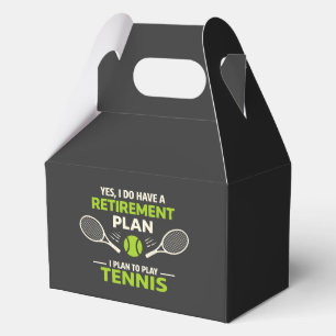 Ja, ich habe einen Rentenplan Tennis Geschenkschachtel