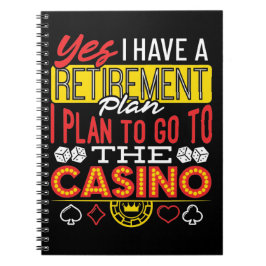 Ja, ich habe einen Rentplan Casino Funny Gambler Notizblock