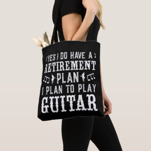 Ja, ich habe einen Ruhestandsplan Funny Guitar Lov Tasche