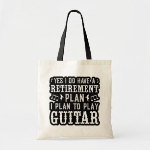 Ja, ich habe einen Ruhestandsplan Funny Guitar Lov Tragetasche