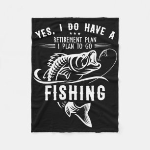 Ja, ich habe einen Ruhestandsplan für den Fischfan Fleecedecke