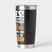 Ja, ich habe einen Ruhestandsplan Labrador Besitze Thermobecher (Links)