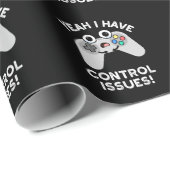Ja, ich habe Probleme mit der Kontrolle Video Game Geschenkpapier (Rolleneckpunkt)