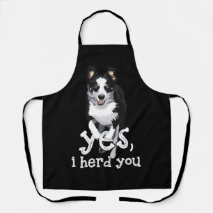 Ja ich Herde Sie Border Collie Art Puppy Border Co Schürze