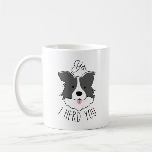 Ja, ich Herde Sie Kaffeetasse (Links)