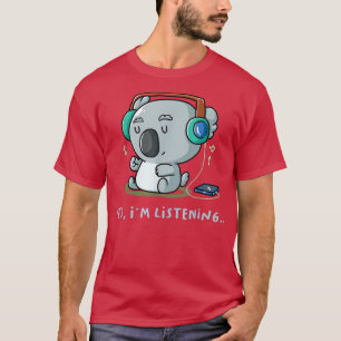 Ja, ich höre den Nerd Koala B von der Introvertier T-Shirt