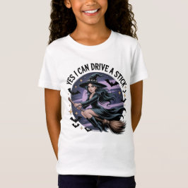 Ja, ich kann ein Hexenkloster-Halloween fahren T-Shirt