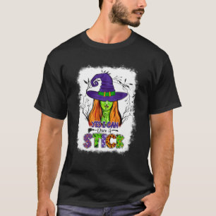 Ja, ich kann ein Hexenklotz-Halloween fahren T-Shirt