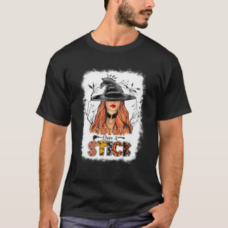 Ja, ich kann ein Hexenklotz-Halloween fahren T-Shirt