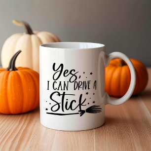 Ja, ich kann ein Schaltgetriebe fahren Kaffeetasse