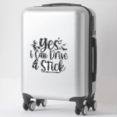Ja, ich kann ein Stick Funny Halloween Hexengesche Aufkleber (Koffer)