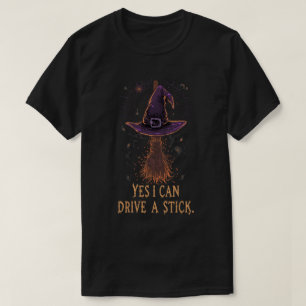 Ja, ich kann ein Stick Halloween Grafik fahren T-Shirt