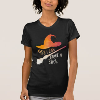 Ja, ich kann ein weibliches Halloween fahren T-Shirt