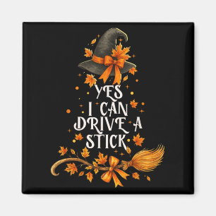 Ja, ich kann eine Stick Funny Halloween Soky Hexe  Magnet