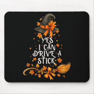Ja, ich kann eine Stick Funny Halloween Soky Hexe  Mousepad