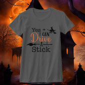 Ja, ich kann eine Stick Women's Halloween-Baumwoll T-Shirt