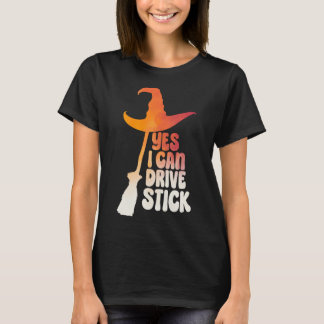 Ja, ich kann eine Stick Women's Halloween Farbe O  T-Shirt