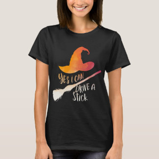 Ja, ich kann eine Stick Women's Halloween Farbe O  T-Shirt