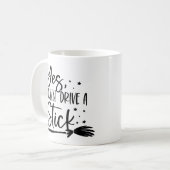 Ja, ich kann einen Stick fahren Kaffeetasse (Vorderseite Links)