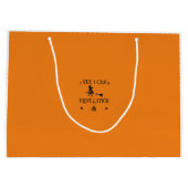 Ja, ich kann einen Stick fahren, sagt die Hexe Große Geschenktüte (Rückseite)