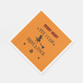 Ja, ich kann einen Stick fahren, sagt die Hexe Serviette (Ecke)