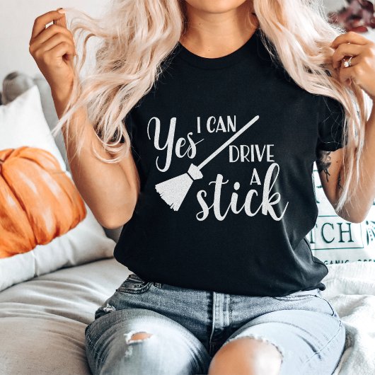 Ja, ich kann einen Stick fahren | Witzige Hallowee T-Shirt