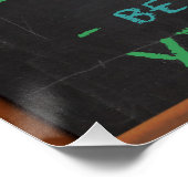 JA, ICH KANN! Motivierend und inspirierend Poster (Ecke)