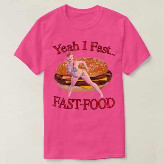 Ja, ich kann schnell essen T-Shirt (Design vorne)