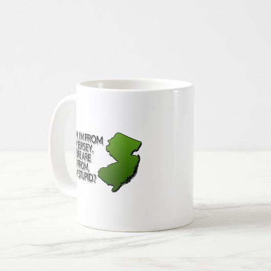 Ja, ich komme aus New Jersey. Kaffeetasse (Vorderseite Links)