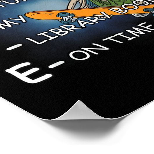 Ja, ich lebe Bücher Meme Funny Stupid Absurd Poster (Ecke)