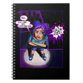 "Ja, ich lese Comic-Bücher" lustiges Notizbuch Notizblock (Vorderseite)