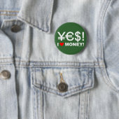 Ja! Ich Liebe Geld! Button (Beispiel)