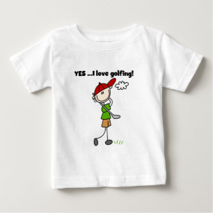 JA, ich liebe Golf-T-Shirts und Geschenke Baby T-shirt