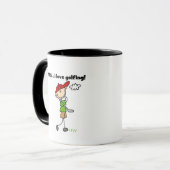 JA ich Liebe-Golf-T-Shirts und Geschenke Tasse (Vorderseite Links)