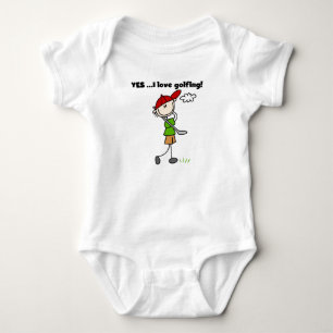 Ja, ich liebe Golfen Baby Strampler