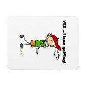 Ja, ich liebe Golfen Magnet (Horizontal)