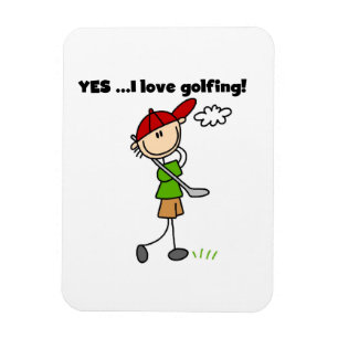 Ja, ich liebe Golfen Magnet