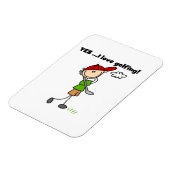 Ja, ich liebe Golfen Magnet (Linke Seite)