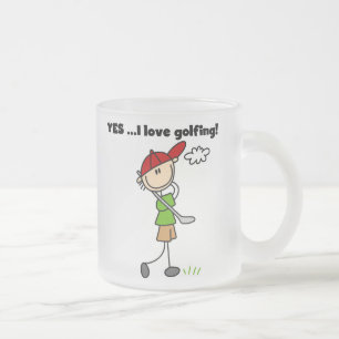 Ja, ich liebe Golfen Mattglastasse