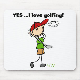 Ja, ich liebe Golfen Mousepad