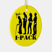 Ja, ich packe eine Waffe Keramik Ornament (Rechts)