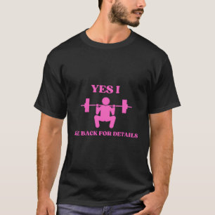 Ja, ich sitze Karo auf der Rückseite für Details - T-Shirt