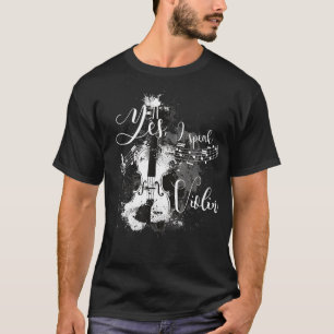 Ja, ich spreche Geige Lustige Vintage-Musik Musike T-Shirt