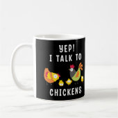 Ja, ich spreche mit Hühnern Kaffeetasse (Links)