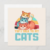 Ja, ich spreche mit meinem Cats-Adorable Trio Cat (Vorne/Hinten)