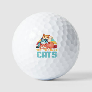 Ja, ich spreche mit meinem Cats-Adorable Trio Cat Golfball