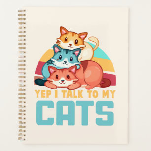 Ja, ich spreche mit meinem Cats-Adorable Trio Cat Planer