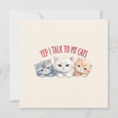 Ja, ich spreche mit meinen Katzen - Adorable Trio (Vorderseite)